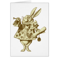 White Rabbit Herald Inked Sepia cards