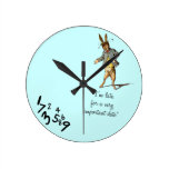 White Rabbit "I'm late" wallclocks