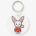 White Rabbit Keychain