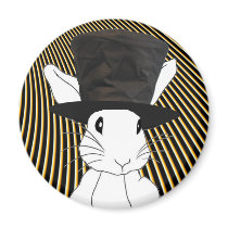 White Rabbit magnets by kahmier White Rabbit magnets