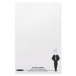 White Rabbit n Tie Design Personalized Stationery