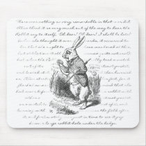 White Rabbit - Oh Dear! Oh Dear! I shall be Late! mousepads