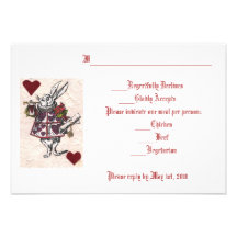White Rabbit RSVP Personalized Invitations