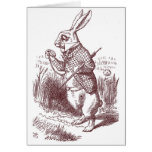 White Rabbit Shower Invitation Greeting Cards