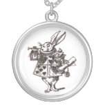 White Rabbit sketch Necklace