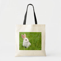 White Rabbit Tote Bags