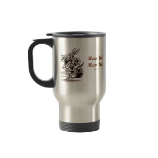 White Rabbit Trumpet Hear Ye! Hear Ye! Wonderland mug
