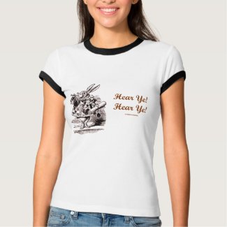 White Rabbit Trumpet Hear Ye! Hear Ye! Wonderland shirt