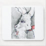White Rabbits Mask Mouse Pads