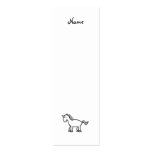 White rainbow unicorn business cards