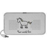White rainbow unicorn iPhone speaker