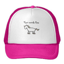 White rainbow unicorn mesh hat