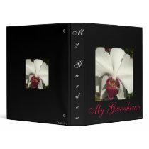 "White Raspberry Orchid" Binder