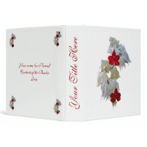 White & Red Fuschia Binder for Personalization by CarolsCamera White & Red Fuschia Binder for Personalization