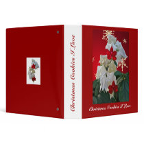 White Red Fuschia Christmas Cookies I Love Binder