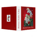 White Red Fuschia Christmas Cookies I Love Binder