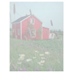 white Red house, Iles Mignan flowers Custom Letterhead