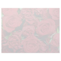 White Red sweetheart roses flowers Personalized Letterhead