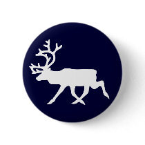 White Reindeer buttons