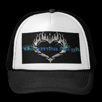 White Rhinestone Heart Baseball Tr... - Customized hats