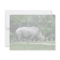 White Rhino invitations by animalpark White Rhino invitations