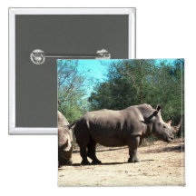 White Rhinos Buttons