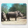 White Rhinos Mousepad