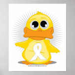 White Ribbon Duck Posters