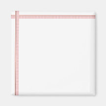 White Ribbon Template Refrigerator Magnets