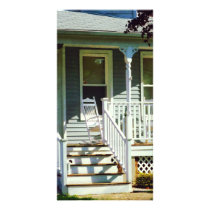 White Rocking Chairs Picture Card
