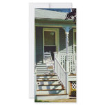 White Rocking Chairs Rack Card Design
