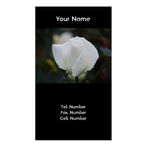 White Romance Business Cards