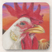 white rooster coaster