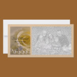 White Rose and Pearls Just Married Photo Card photo cards