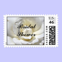 White Rose, Bridal Shower postage