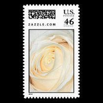 White Rose bud postage by Firecrackinmama White Rose bud postage