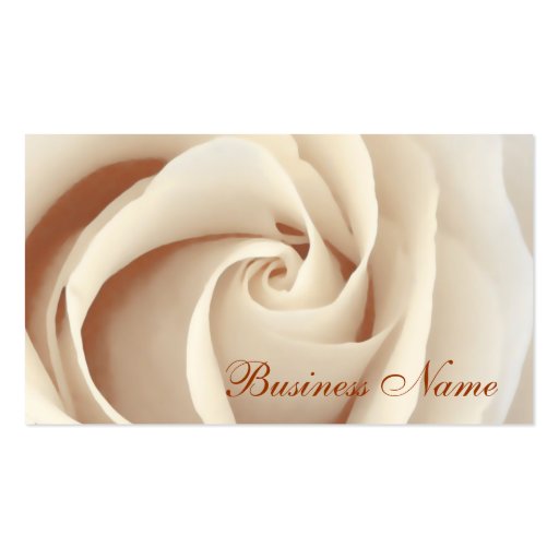 White Rose Business Card (front side)