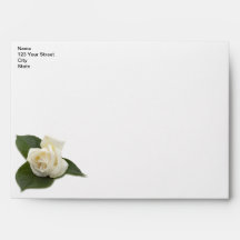 White Rose Envelope