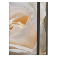 white rose flower and lucky ladybug. perfect gift iPad air cover