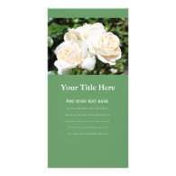 white rose flowers photography. photo card template