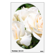 white rose flowers photography. wall graphic