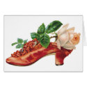 White Rose in A Shoe Customizable Card
