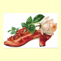 White Rose in A Shoe Customizable Poster posters by vintagegiftmall White Rose in A Shoe Customizable Poster posters