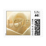 White Rose Love postage stamps