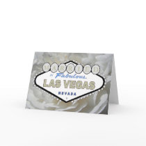 White Rose MARRIED In Fabulous Las Vegas Announcem cards by vegasdusoleil White Rose MARRIED In Fabulous Las Vegas Announcem cards