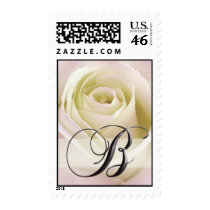 White Rose Monogram Stamp - Initial B by aslentz White Rose Monogram Stamp - Initial B
