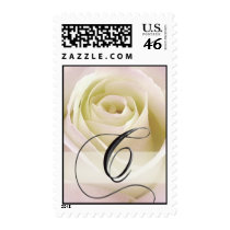 White Rose Monogram Stamp - Initial C by aslentz White Rose Monogram Stamp - Initial C