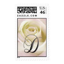 White Rose Monogram Stamp - Initial D by aslentz White Rose Monogram Stamp - Initial D