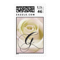 White Rose Monogram Stamp - Initial G by aslentz White Rose Monogram Stamp - Initial G