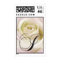 White Rose Monogram Stamp - Initial I by aslentz White Rose Monogram Stamp - Initial I